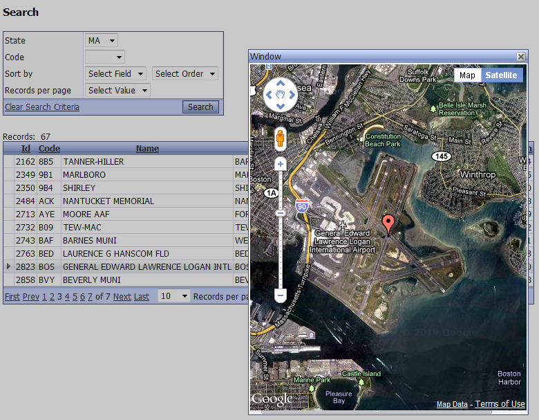 Logan Airport Map